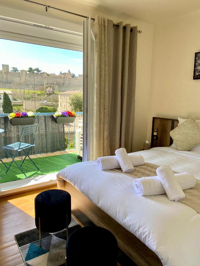 Maison Face A La Cite Каркасон Екстериор снимка